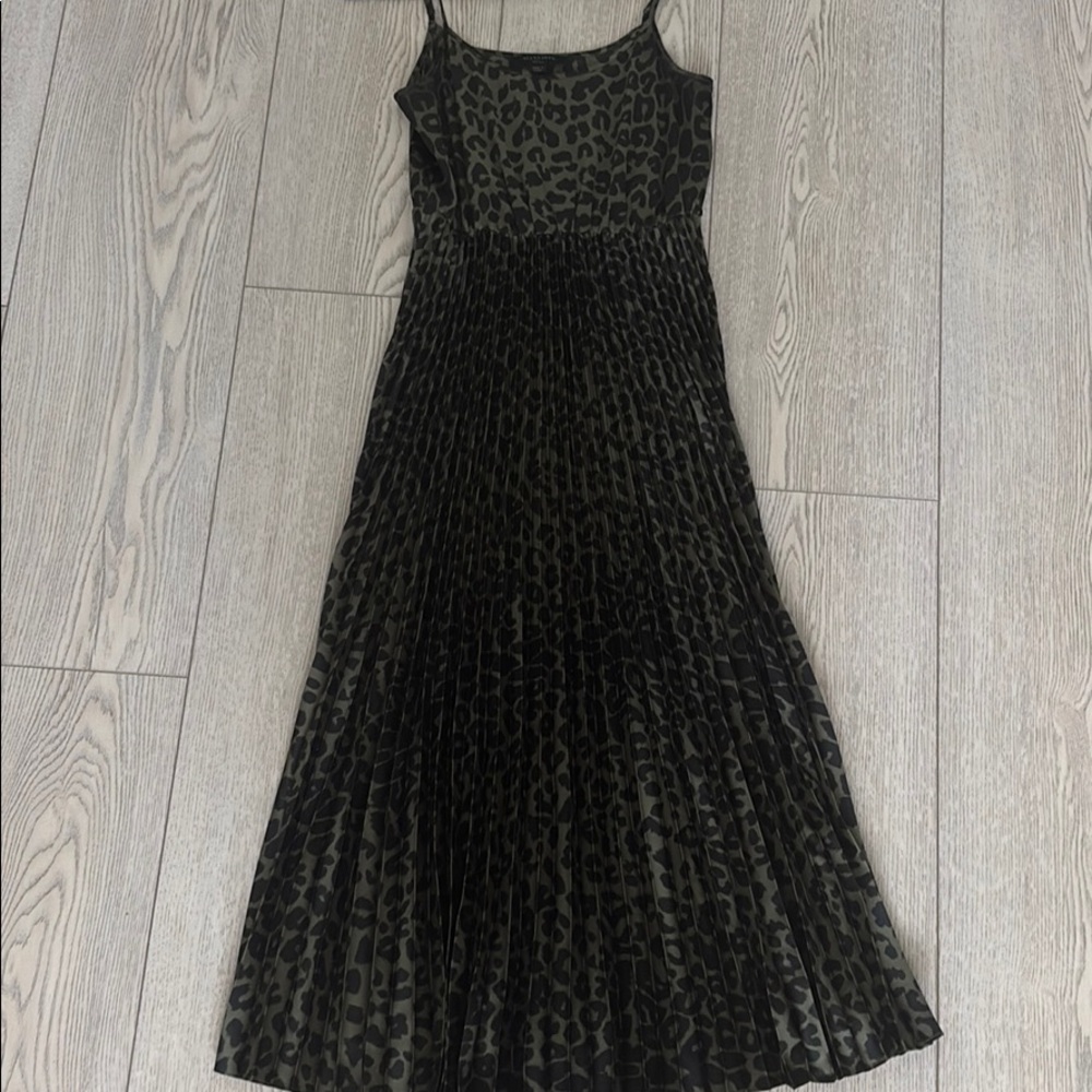 All saints leopard silk dress